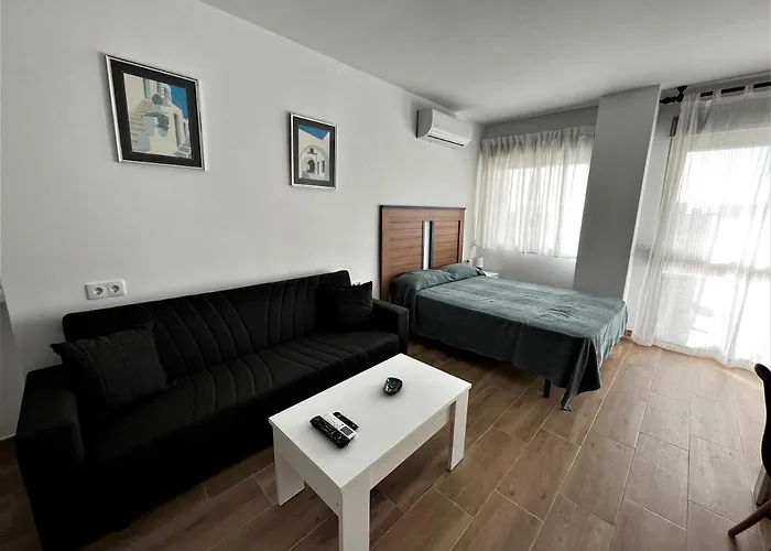 Ver7 - Estudio, Wifi, Fire Stick Amazon, Terraza, Vistas Al Mar, Piscina Lägenhet Torremolinos